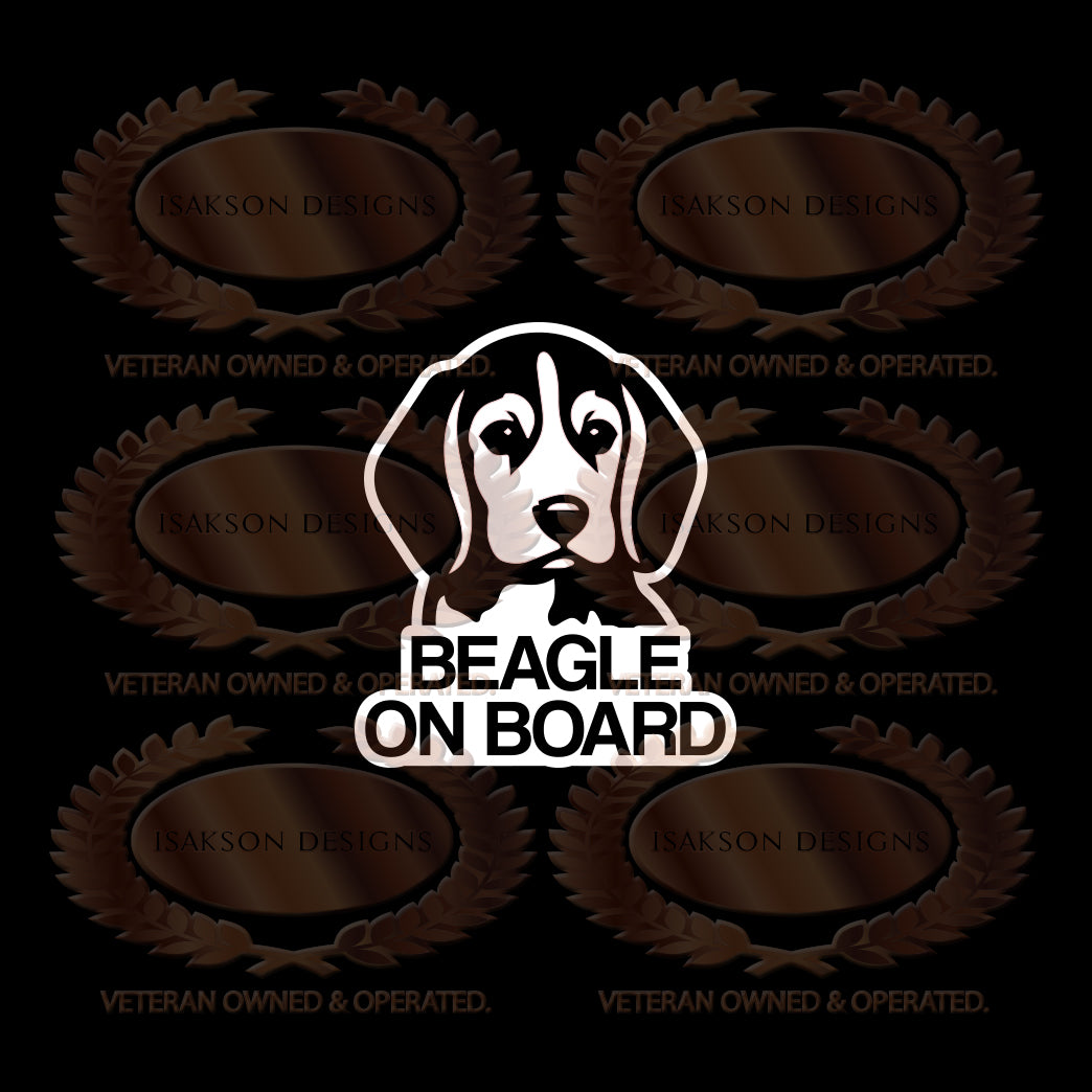 Beagle On Board Sticker