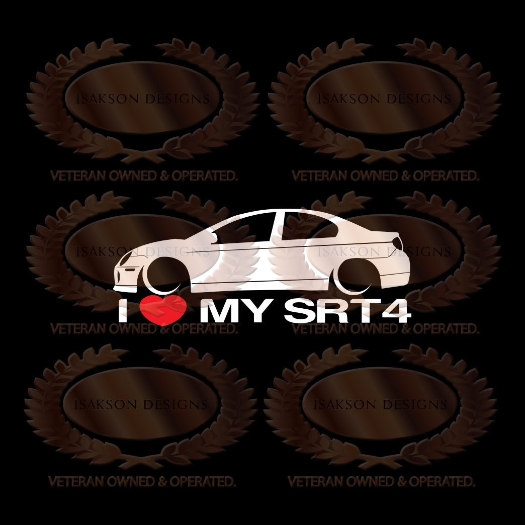 I Love My Dodge Neon SRT4 Sticker