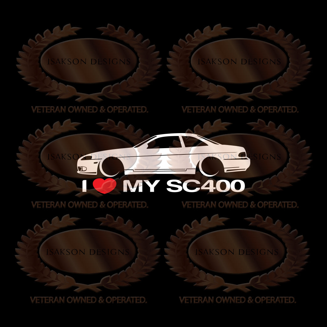 I Love My Lexus SC400 Sticker