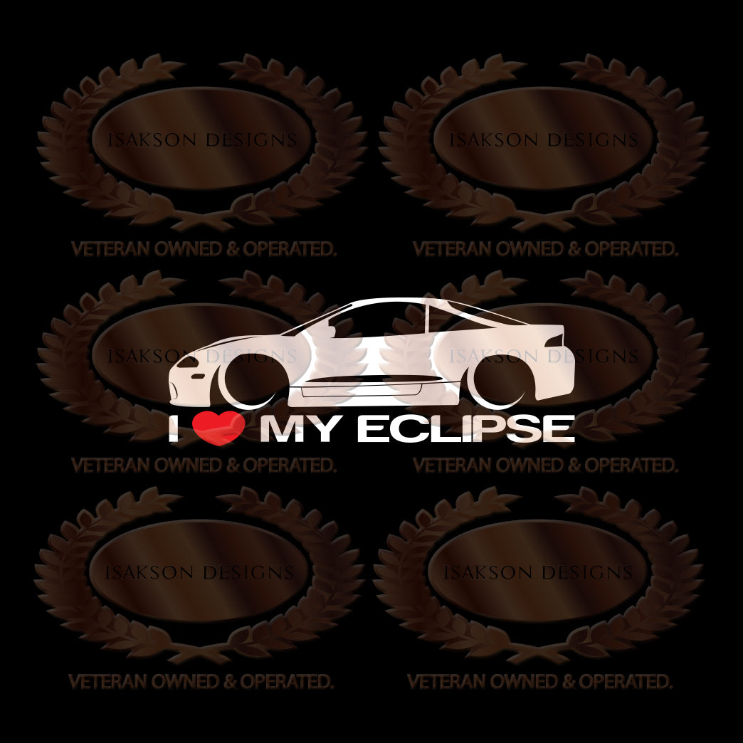 I Love My Mitsubishi Eclipse Gen 2 Sticker