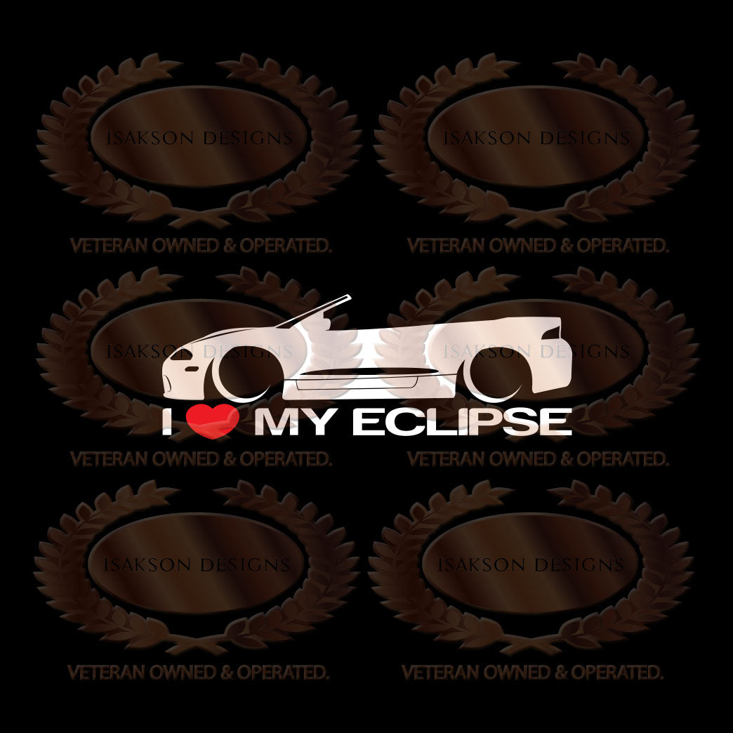I Love My Mitsubishi Eclipse Gen 2 Sticker