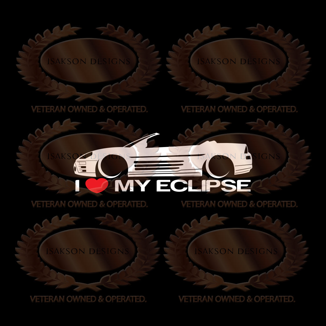 I Love My Mitsubishi Eclipse Gen 3 Sticker