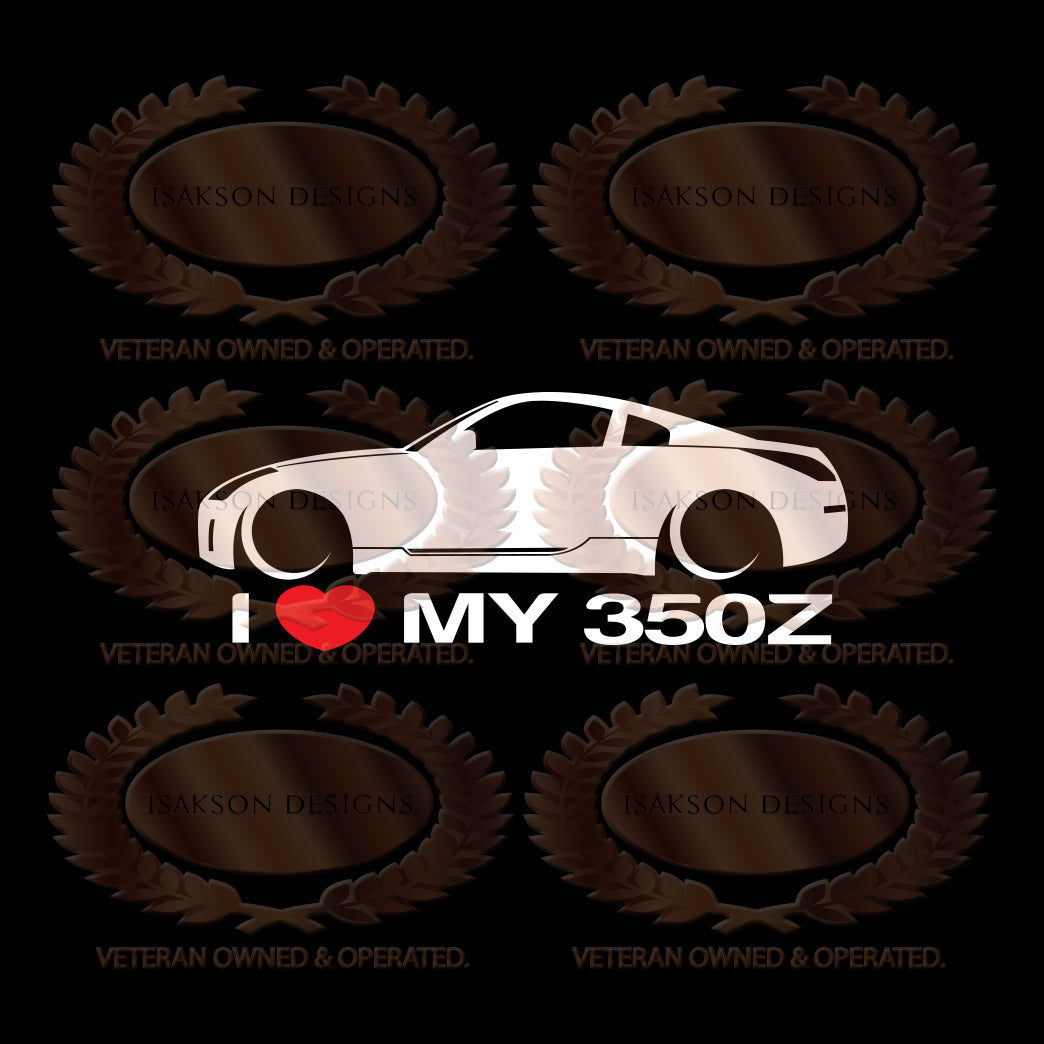 I Love My Nissan 350Z Sticker