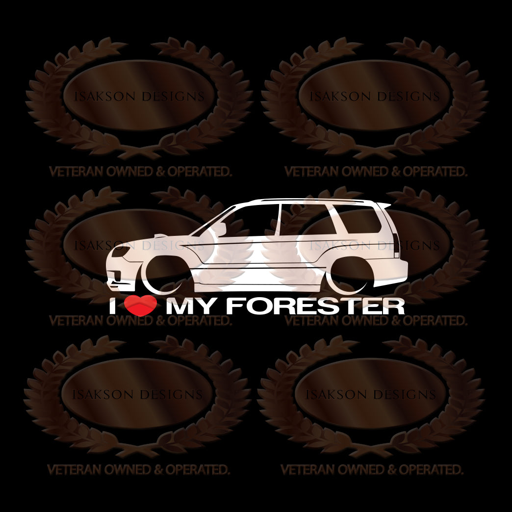 I Love My Subaru Forester Sticker
