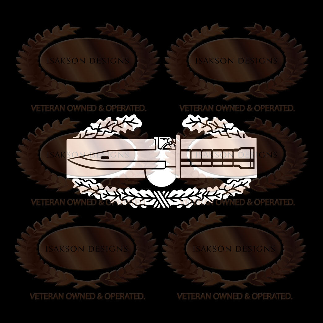 US Army Combat Action Badge Veteran Soldier Decal Sticker OIF OEF CAB