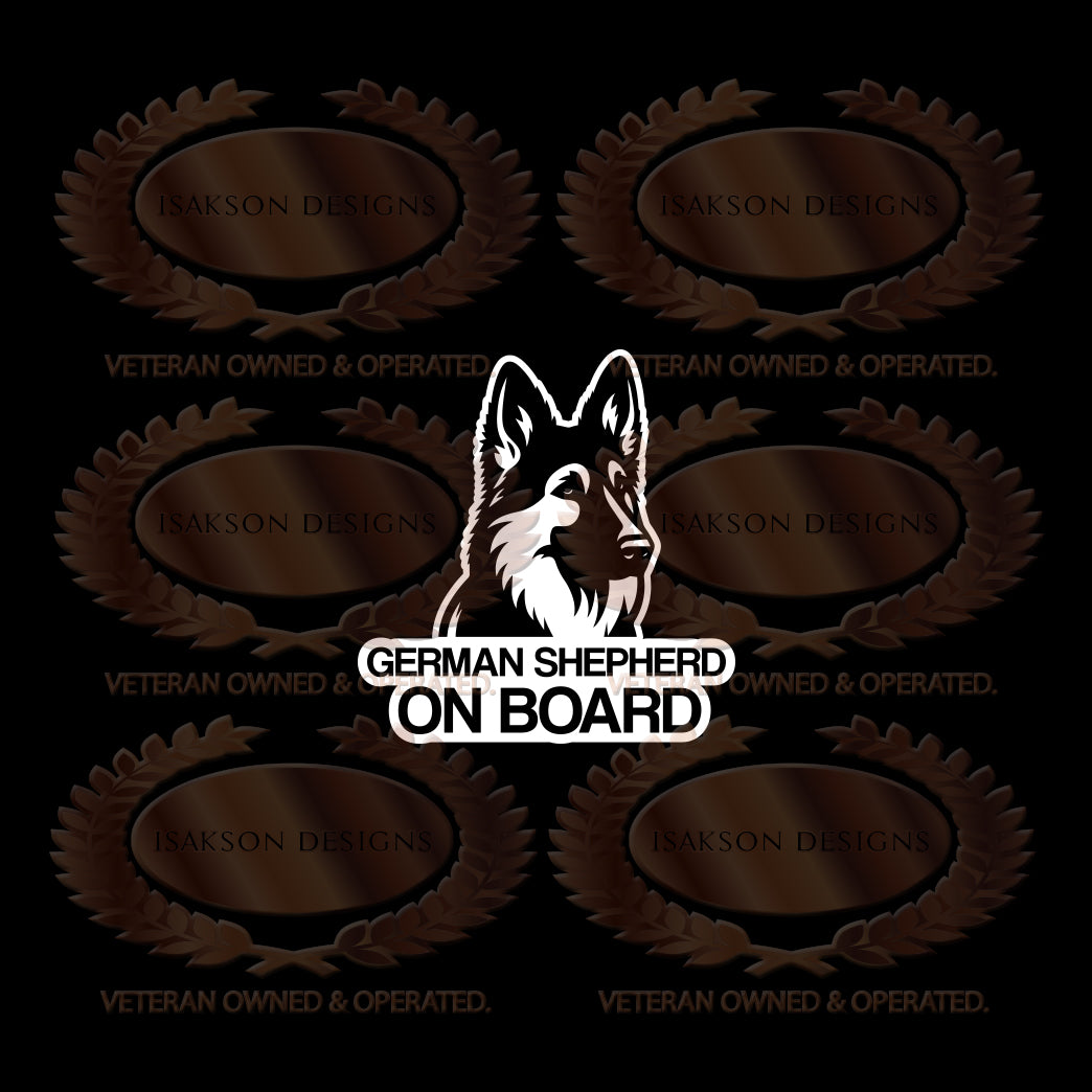 German Shepherd On Board Sticker