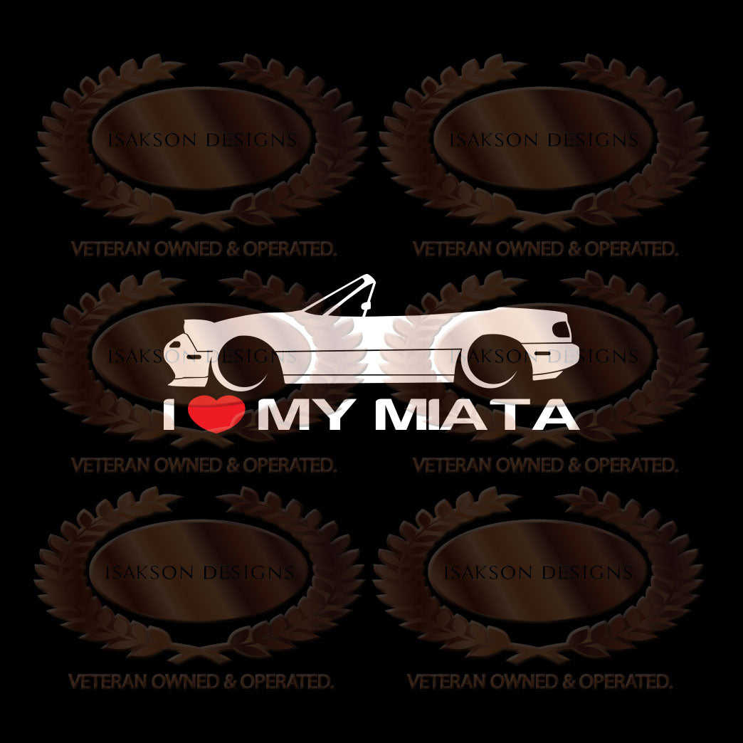 I Love My Mazda Miata NA Sticker