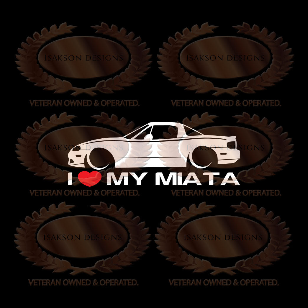 I Love My Mazda Miata NB Sticker
