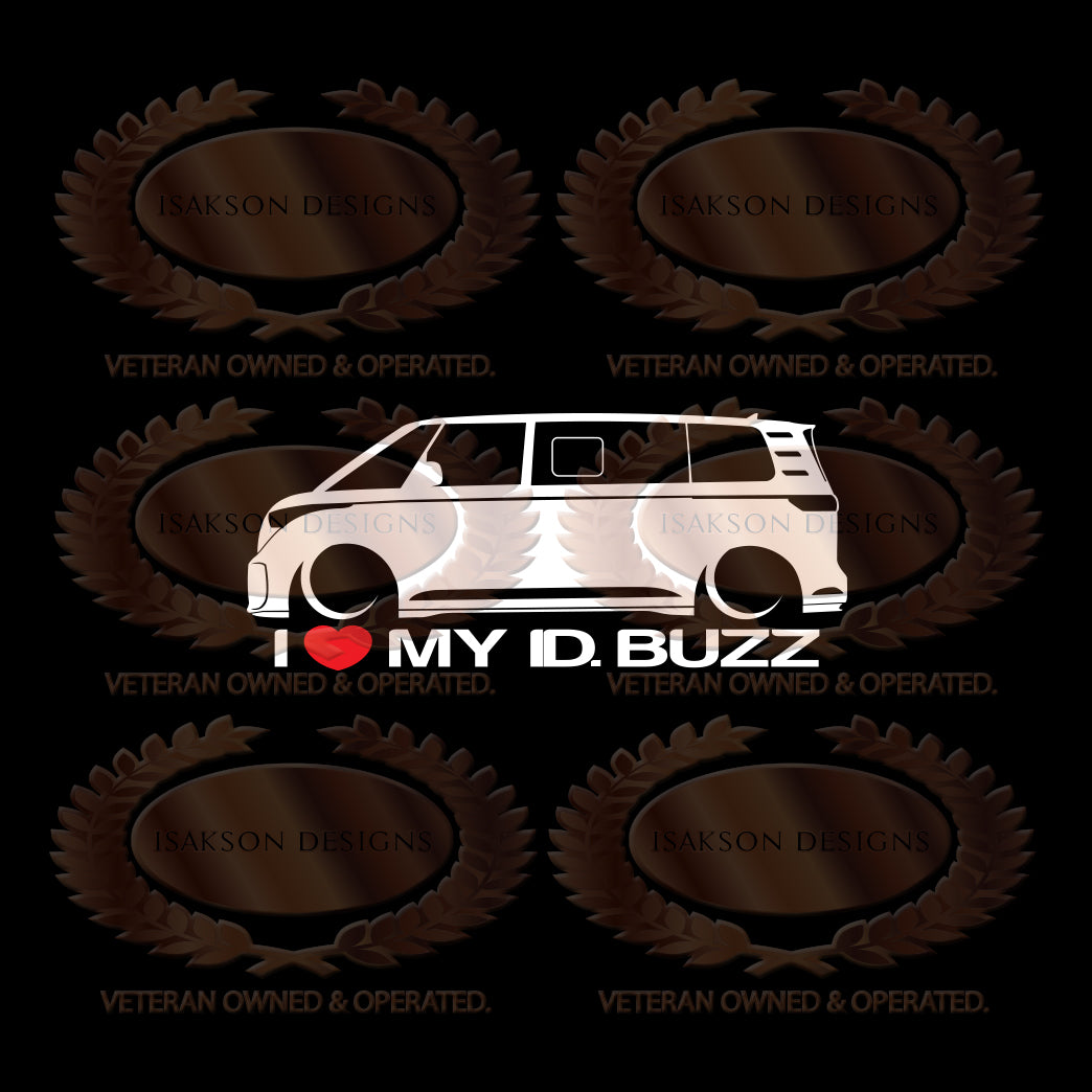 I Love My Volkswagen ID BUZZ Sticker