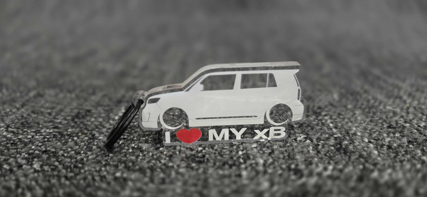 I love My Scion XB2 Acrylic Keychain